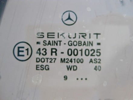 
Стекло зелёное передней левой двериA210720011843R-001025 Применяется:Mercedes B. . фото 3