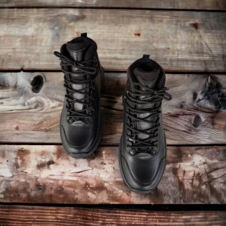 Якісні, міцні та зручні зимові теплі військові, тактичні черевики чорні.
Верх: в. . фото 8