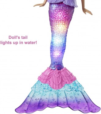 
 
Барби русалка сяючий хвостик серії Дрімтопія Barbie Dreamtopia Twinkle Lights. . фото 5