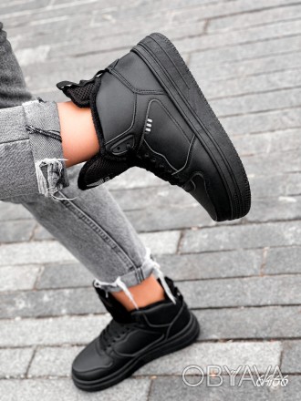 Кросівки жіночі Mina чорні 6466 ЗИМА, розмір 36, 38
Матеріал: екошкіра +текстиль. . фото 1