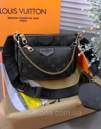 ✨Усіми улюблена Louis Vuitton жіноча подвійна сумка клатч 3 в 1 ✨ 
У комплекті с. . фото 4