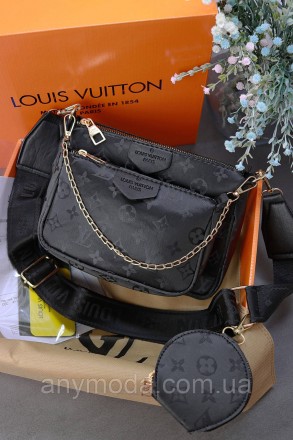 ✨Усіми улюблена Louis Vuitton жіноча подвійна сумка клатч 3 в 1 ✨ 
У комплекті с. . фото 2