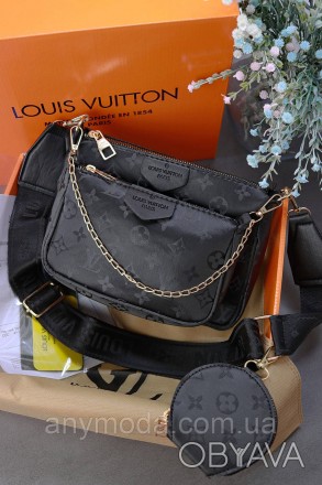 ✨Усіми улюблена Louis Vuitton жіноча подвійна сумка клатч 3 в 1 ✨ 
У комплекті с. . фото 1