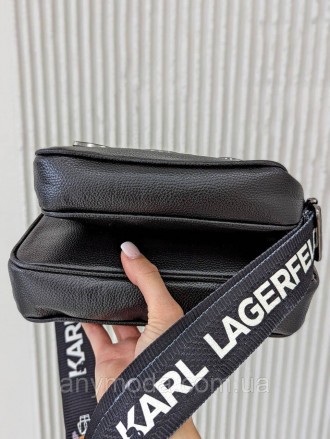 ✨Новинка ✨ 
Брендовая сумка клатч Karl Lagerfeld черная женская Карл три в одном. . фото 8