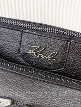 ✨Новинка ✨ 
Брендовая сумка клатч Karl Lagerfeld черная женская Карл три в одном. . фото 6
