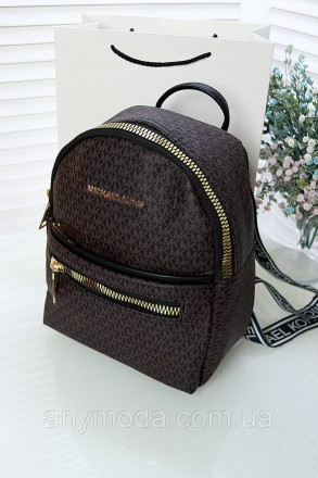 
Перед вами люксовый женский рюкзак Michael Kors брендовый рюкзак в коричневом ц. . фото 3