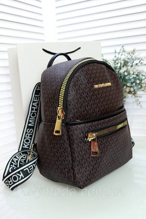 
Перед вами люксовый женский рюкзак Michael Kors брендовый рюкзак в коричневом ц. . фото 4