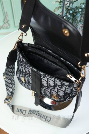 Отличная модная женская сумка Кристиан Диор в одно отделение с подкладкой. Внутр. . фото 5