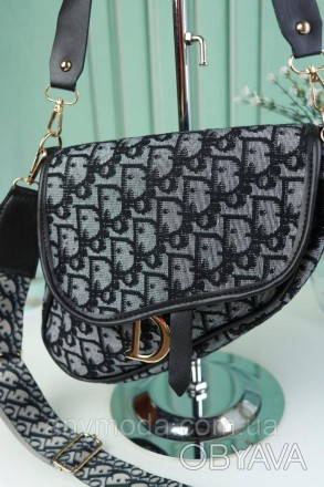 Отличная модная женская сумка Кристиан Диор в одно отделение с подкладкой. Внутр. . фото 1