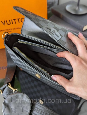 ✨Усіми улюблена Louis Vuitton жіноча ✨ 
Цвет:
чорна картата
- Матеріал: текстиль. . фото 5