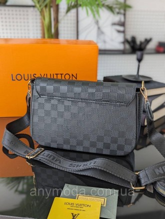 ✨Усіми улюблена Louis Vuitton жіноча ✨ 
Цвет:
чорна картата
- Матеріал: текстиль. . фото 3