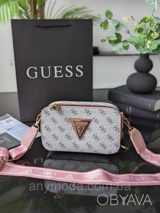 Жіноча сумка Guess ? Виготовлена з якісної шкіри, прикрашена фірмовим логотипом . . фото 1