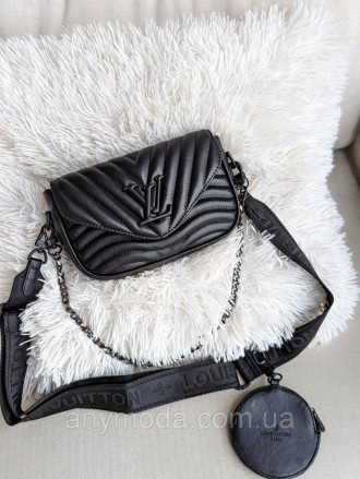 ✨Усіми улюблена Louis Vuitton жіноча ✨ 
Цвет:
чорний матовий
- Матеріал: екошкір. . фото 2