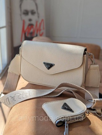✨Новинка ✨ 
 
Брендова сумка жіноча клатч Prada, досить містка та зручна, через . . фото 2