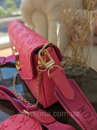 ✨Усіми улюблена Louis Vuitton жіноча ✨ 
Цвет:
Малиновий
- Брендована фурнітура
-. . фото 4