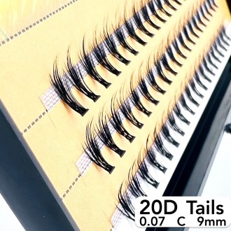 
Безвузелкові пучкові вії Nesura Tails 20D вигин C
 
Сьогодні нарощування вій пу. . фото 3