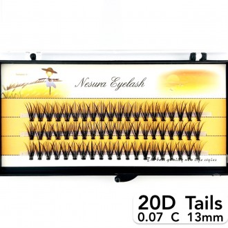
Безвузелкові пучкові вії Nesura Tails 20D вигин C
 
Сьогодні нарощування вій пу. . фото 4
