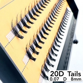 
Безвузелкові пучкові вії Nesura Tails 20D вигин D
 
Сьогодні нарощування вій пу. . фото 3