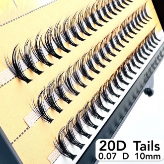 
Безвузелкові пучкові вії Nesura Tails 20D вигин D
 
Сьогодні нарощування вій пу. . фото 3