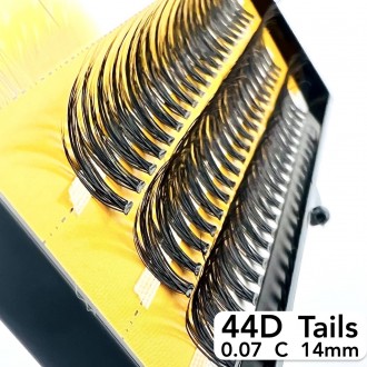 
Безвузелкові пучкові вії Nesura Tails 44D Хвости
 
Сьогодні нарощування вій пуч. . фото 3