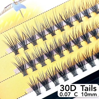 
Безвузелкові пучкові вії Nesura Tails 30D вигин C
 
Сьогодні нарощування вій пу. . фото 2