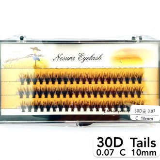 
Безвузелкові пучкові вії Nesura Tails 30D вигин C
 
Сьогодні нарощування вій пу. . фото 5