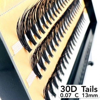 
Безвузелкові пучкові вії Nesura Tails 30D вигин C
 
Сьогодні нарощування вій пу. . фото 3