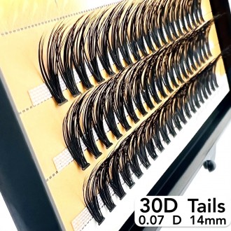 
Безвузелкові пучкові вії Nesura Tails 30D вигин D
 
Сьогодні нарощування вій пу. . фото 3