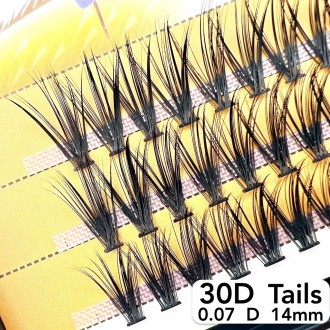 
Безвузелкові пучкові вії Nesura Tails 30D вигин D
 
Сьогодні нарощування вій пу. . фото 2