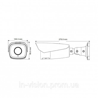 2Мп IP відеокамера; Матриця: 1/2.8" CMOS; Відеокомпресія: H.265/H.264/MJPEG; Мот. . фото 5