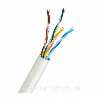 Кабель вита пара UTP CAT5E CU 0.5 PVC Indoor Kraft White 305m (33-00017). Переяслав-Хмельницкий. фото 1 Кабель вита пара UTP CAT5E CU 0.5 PVC Indoor Kraft White 305m (33-00017). Переяслав-Хмельницкий. фото 1