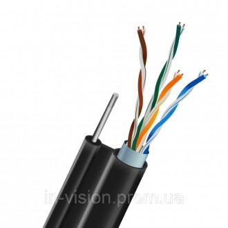 Кабель вита пара FTP CAT5E CU 0.51 LDPE Outdoor з монолітним дротом 1x1.2mm Kraf. Переяслав-Хмельницкий. фото 1 Кабель вита пара FTP CAT5E CU 0.51 LDPE Outdoor з монолітним дротом 1x1.2mm Kraf. Переяслав-Хмельницкий. фото 1