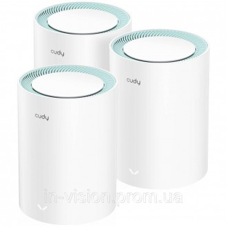 Маршрутизатор WiFi Mesh-система WiFi 5 Cudy M1300 (3-Pack) 3 штуки дводіапазонні. Переяслав-Хмельницкий. фото 1 Маршрутизатор WiFi Mesh-система WiFi 5 Cudy M1300 (3-Pack) 3 штуки дводіапазонні. Переяслав-Хмельницкий. фото 1