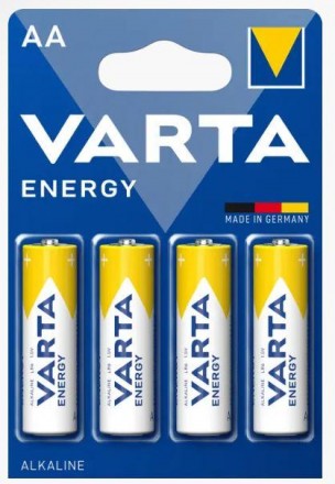 Батарейка лужна Varta ENERGY AA/LR6 (4 шт.) 
Лужні батарейки — це компактні елем. . фото 3