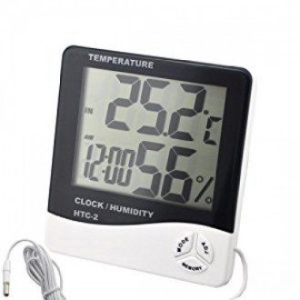 Цифровой термометр 
внутренний наружный датчик температуры Двойной 
Max-Min памя. . фото 2