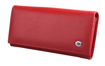 Артикул: ST 014 Red
Жіночий шкіряний гаманець ST на магнітах. Великий полегшений. . фото 2