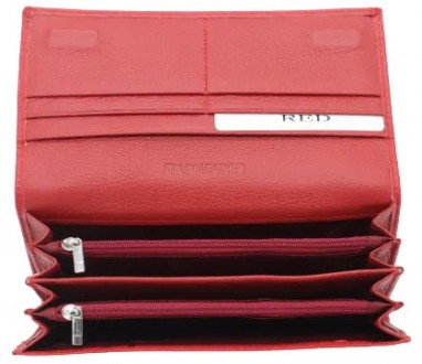 Артикул: ST 014-A Red
Жіночий шкіряний гаманець ST на магнітах. Великий полегшен. . фото 3