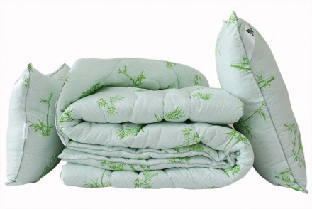 Одеяло гипоаллергенное с подушкамиРазмер одеяла: 175х215 см.Размер подушки: 70х7. . фото 2