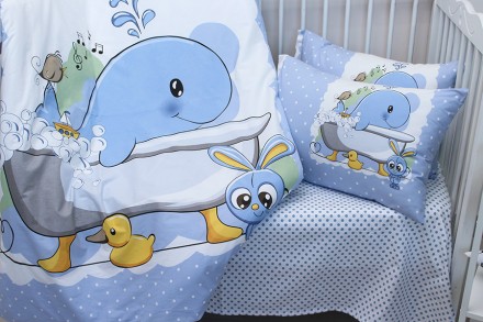 Комплект постільної білизни дитячий у ліжечко Підковдра: 100x140 см
Простирадло:. . фото 4