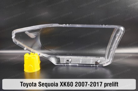 Скло на фару Toyota Sequoia XK60 (2007-2017) II покоління дорестайлінг ліве.У на. . фото 3