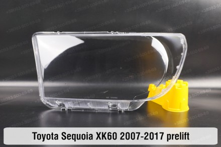 Скло на фару Toyota Sequoia XK60 (2007-2017) II покоління дорестайлінг ліве.У на. . фото 2