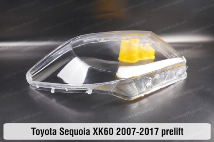 Скло на фару Toyota Sequoia XK60 (2007-2017) II покоління дорестайлінг праве.У н. . фото 5
