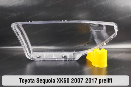 Скло на фару Toyota Sequoia XK60 (2007-2017) II покоління дорестайлінг праве.У н. . фото 3