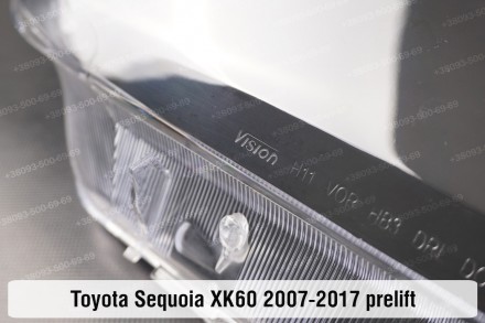 Скло на фару Toyota Sequoia XK60 (2007-2017) II покоління дорестайлінг праве.У н. . фото 4