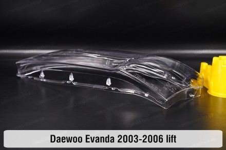 Скло на фару Daewoo Evanda (2003-2006) рестайлінг ліве.
У наявності скло фар для. . фото 6