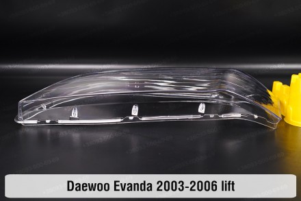 Скло на фару Daewoo Evanda (2003-2006) рестайлінг ліве.
У наявності скло фар для. . фото 5