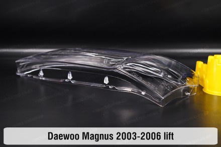 Скло на фару Daewoo Magnus (2003-2006) рестайлінг ліве.
У наявності скло фар для. . фото 6