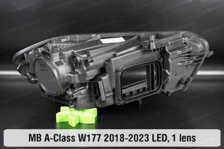 Новый корпус фары Mercedes-Benz A-Class W177 LED 1 линза (2018-2024) IV поколени. . фото 3