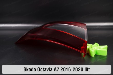 Купить Стекло заднего фонаря внешнее на крыле Skoda Octavia A7 (2016-2020) III п. . фото 6
