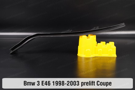 Защитная планка резиновая на фару BMW 3 E46 Coupe (1998-2003) IV поколение дорес. . фото 2